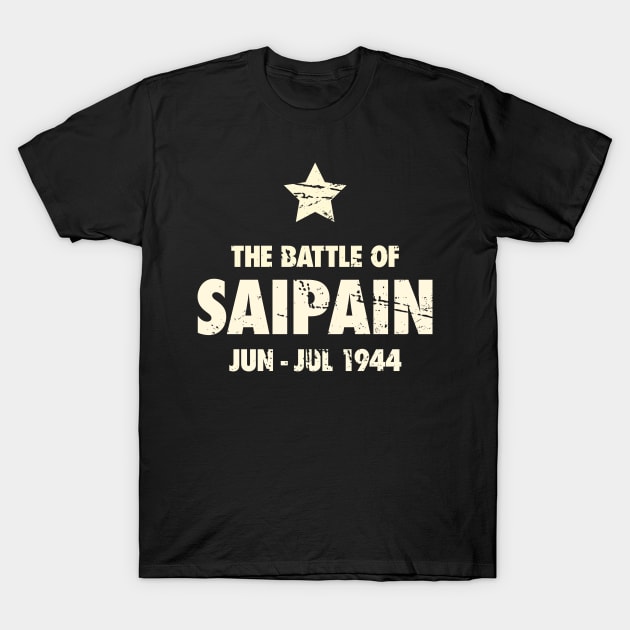 Battle Of Saipan - World War 2 / WWII T-Shirt by Wizardmode